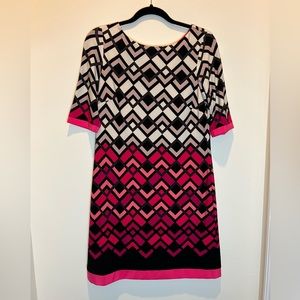 Eliza J geometric dress. Size 8